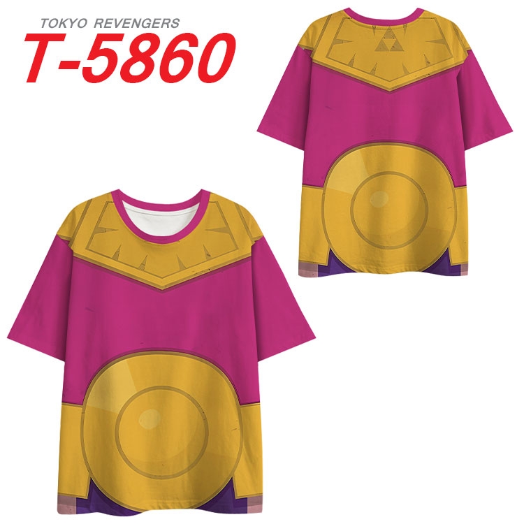 The Legend of Zelda Anime Full Color Milk Silk Short Sleeve T-Shirt from S to 6XL T-5860