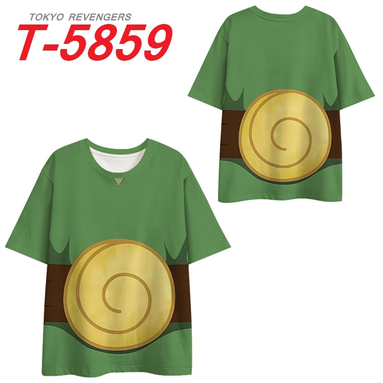 The Legend of Zelda Anime Full Color Milk Silk Short Sleeve T-Shirt from S to 6XL  T-5859