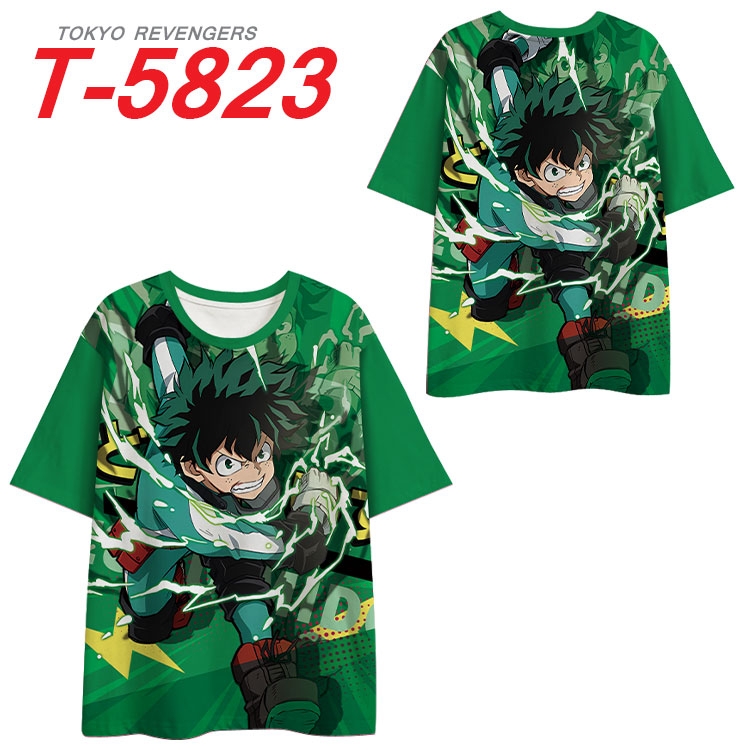 My Hero Academia Anime Full Color Milk Silk Short Sleeve T-Shirt from S to 6XL T-5823