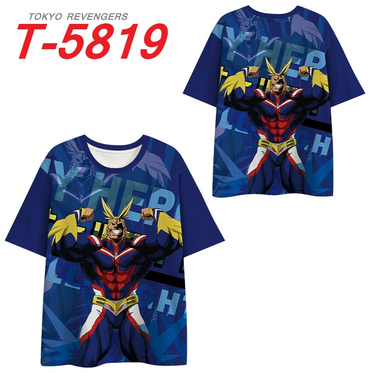My Hero Academia Anime Full Color Milk Silk Short Sleeve T-Shirt from S to 6XL T-5819
