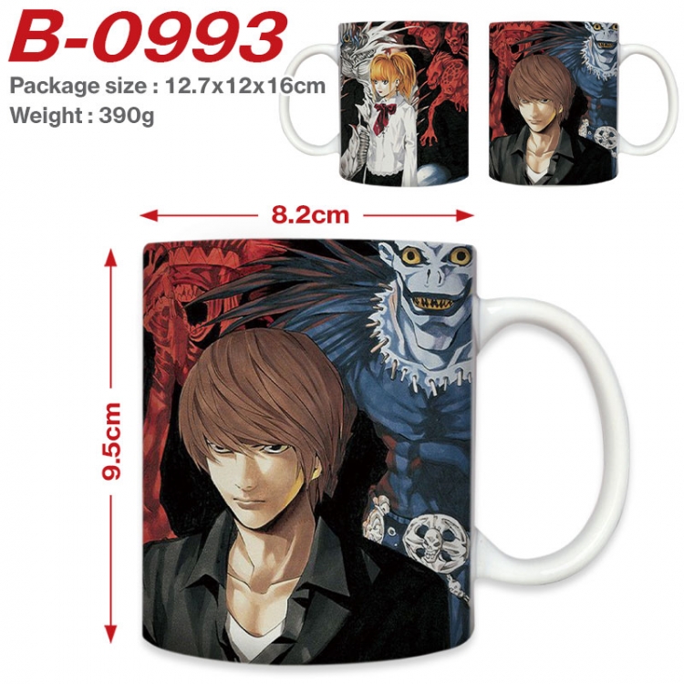 Death note Anime printed ceramic mug 400ml (single carton foam packaging) B-0993