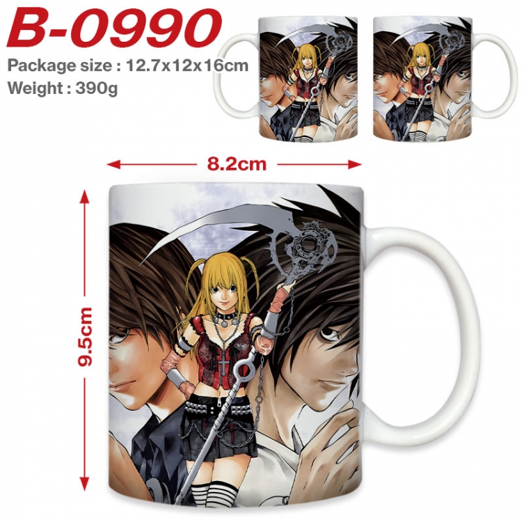 Death note Anime printed ceramic mug 400ml (single carton foam packaging) B-0990