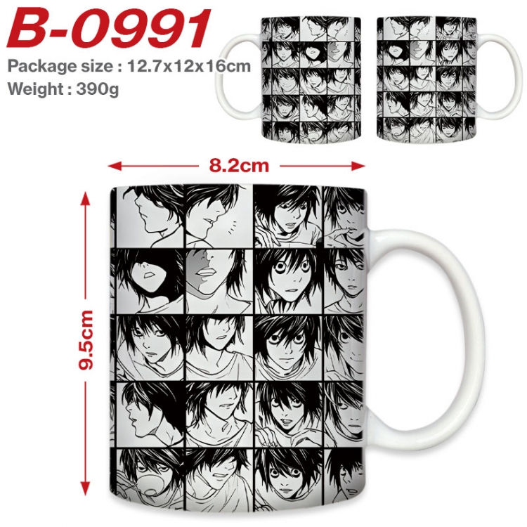 Death note Anime printed ceramic mug 400ml (single carton foam packaging) B-0991