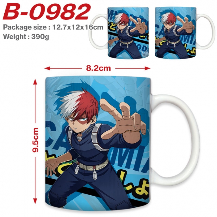 My Hero Academia Anime printed ceramic mug 400ml (single carton foam packaging) B-0982