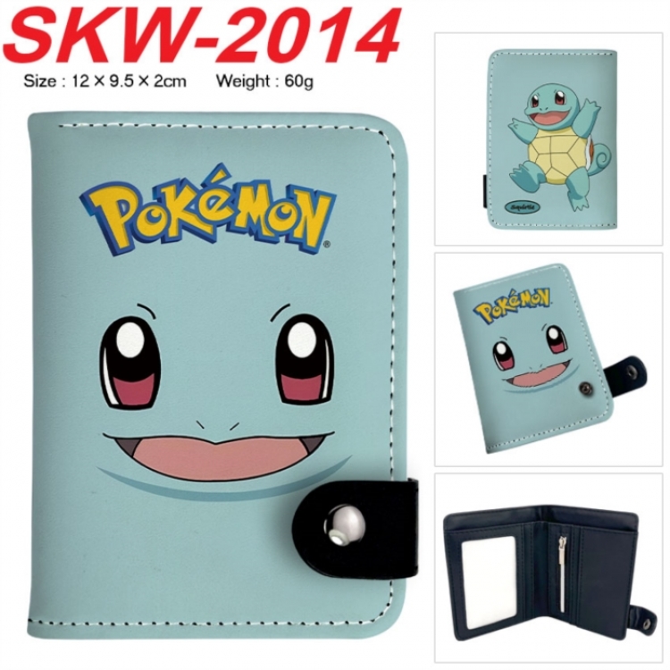 Pokemon Anime vertical button folding wallet 12X9.5X2CM 60g