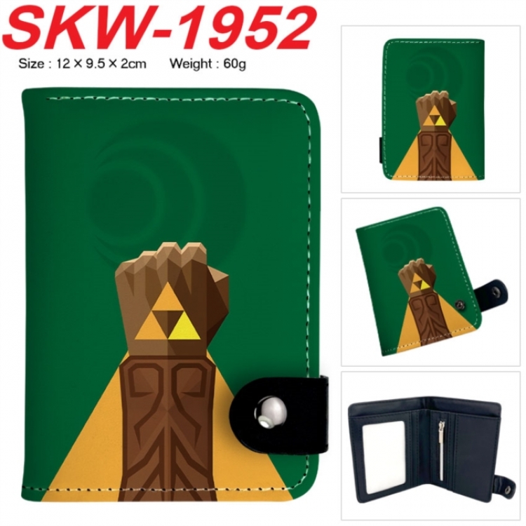 Death note Anime vertical button folding wallet 12X9.5X2CM 60g