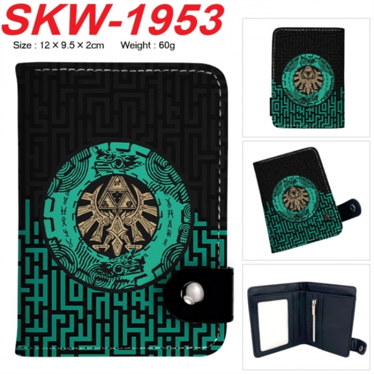 Death note Anime vertical button folding wallet 12X9.5X2CM 60g