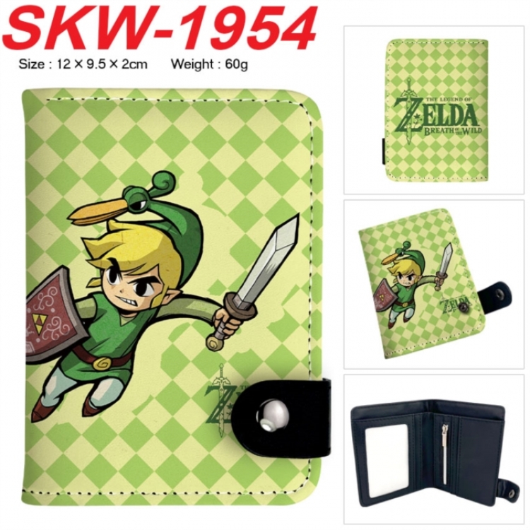 Death note Anime vertical button folding wallet 12X9.5X2CM 60g