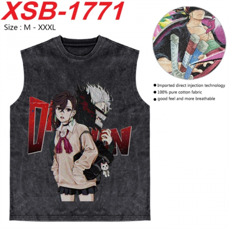 DANDADAN Anime pure cotton wash vest T-shirt 250g M-3XL  XSB-1771