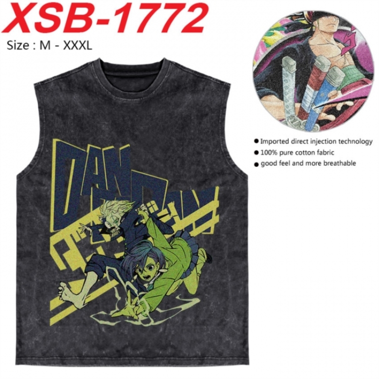 DANDADAN Anime pure cotton wash vest T-shirt 250g M-3XL  XSB-1772