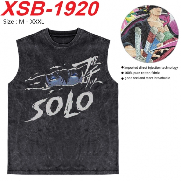 Solo Leveling:Arise Anime pure cotton wash vest T-shirt 250g M-3XL XSB-1920