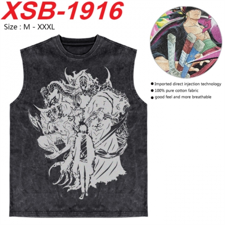 Solo Leveling:Arise Anime pure cotton wash vest T-shirt 250g M-3XL  XSB-1916