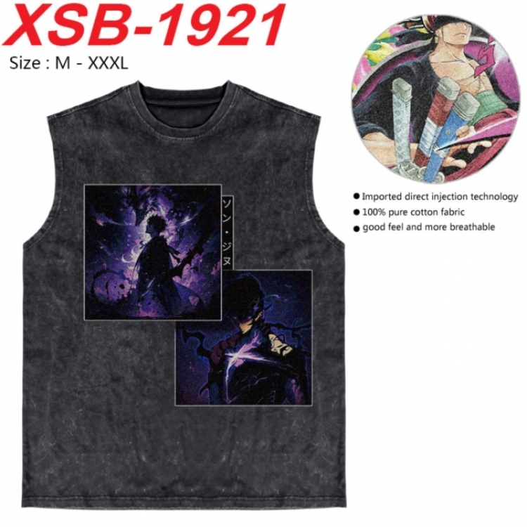 Solo Leveling:Arise Anime pure cotton wash vest T-shirt 250g M-3XL  XSB-1921