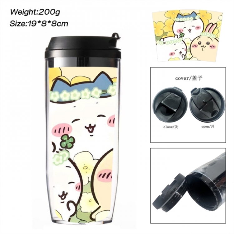 Chiikawa Anime double-layer insulated water bottle and cup 350ML