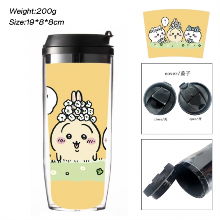 Chiikawa Anime double-layer insulated water bottle and cup 350ML