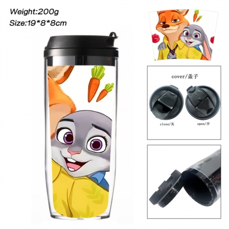 Zootopia Anime double-layer insulated water bottle and cup 350ML