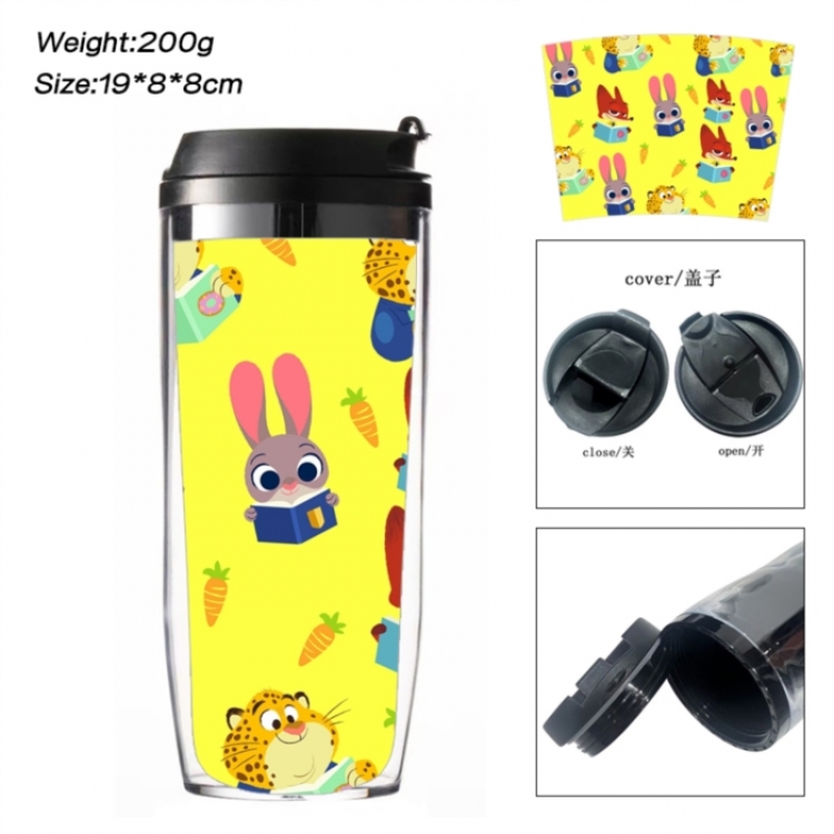 Zootopia Anime double-layer insulated water bottle and cup 350ML