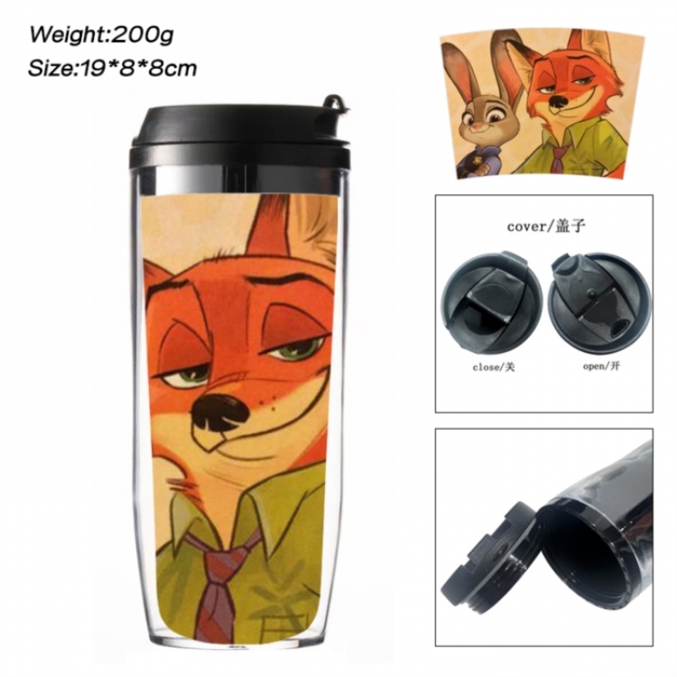 Zootopia Anime double-layer insulated water bottle and cup 350ML