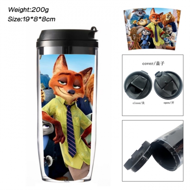 Zootopia Anime double-layer insulated water bottle and cup 350ML