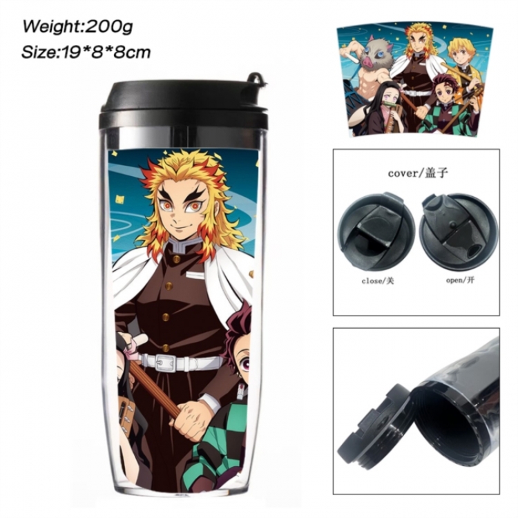 Demon Slayer Kimets Anime double-layer insulated water bottle and cup 350ML