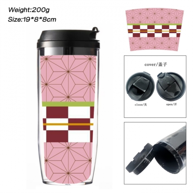 Demon Slayer Kimets Anime double-layer insulated water bottle and cup 350ML