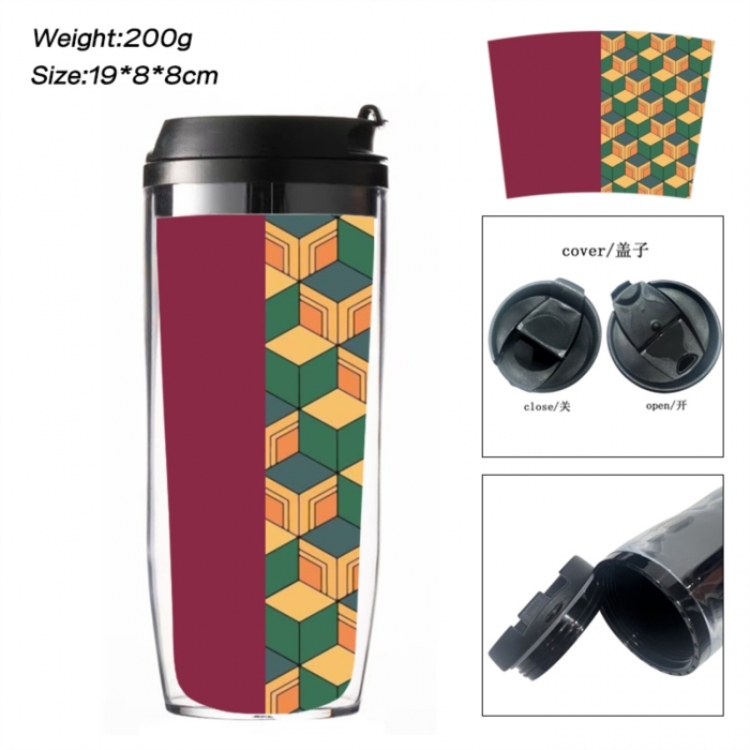 Demon Slayer Kimets Anime double-layer insulated water bottle and cup 350ML