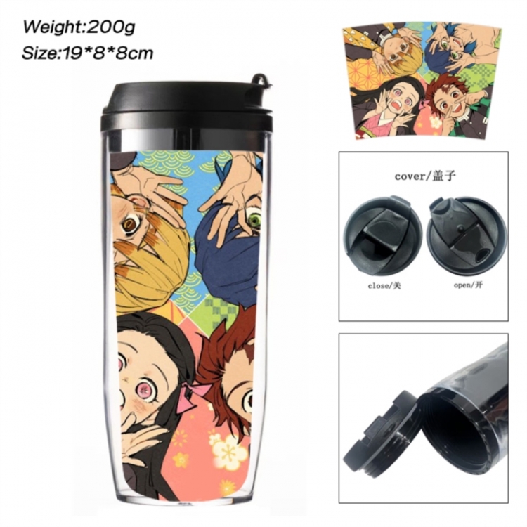 Demon Slayer Kimets Anime double-layer insulated water bottle and cup 350ML