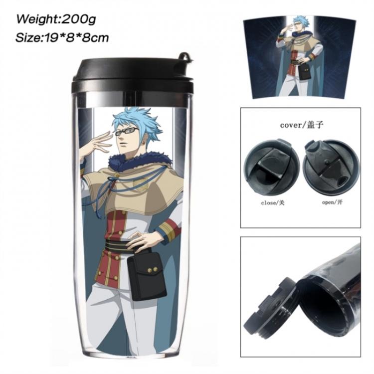 Black Clover Anime double-layer insulated water bottle and cup 350ML
