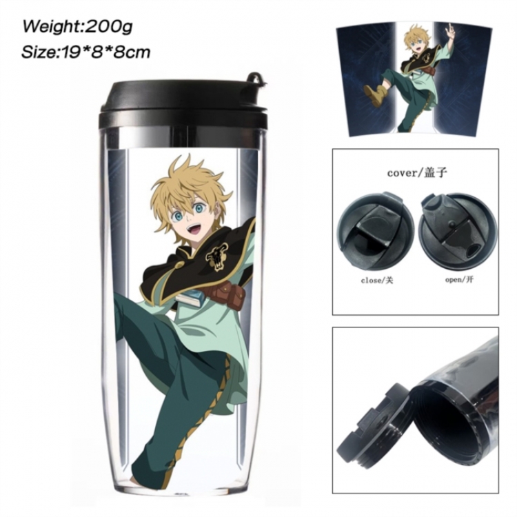 Black Clover Anime double-layer insulated water bottle and cup 350ML