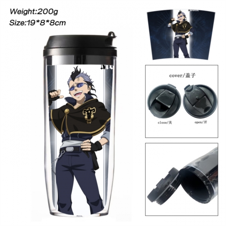 Black Clover Anime double-layer insulated water bottle and cup 350ML