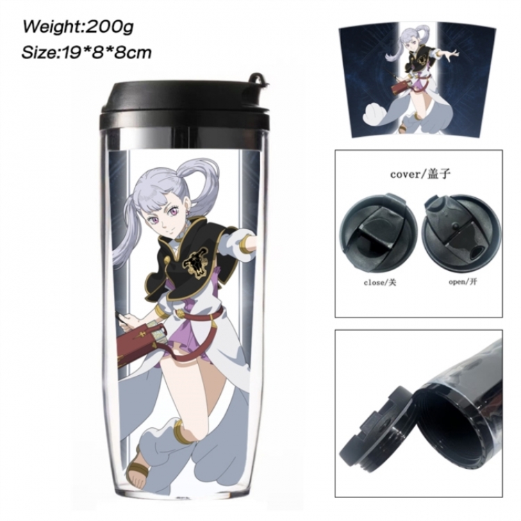 Black Clover Anime double-layer insulated water bottle and cup 350ML