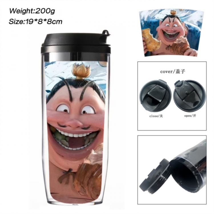 Nezha Anime double-layer insulated water bottle and cup 350ML