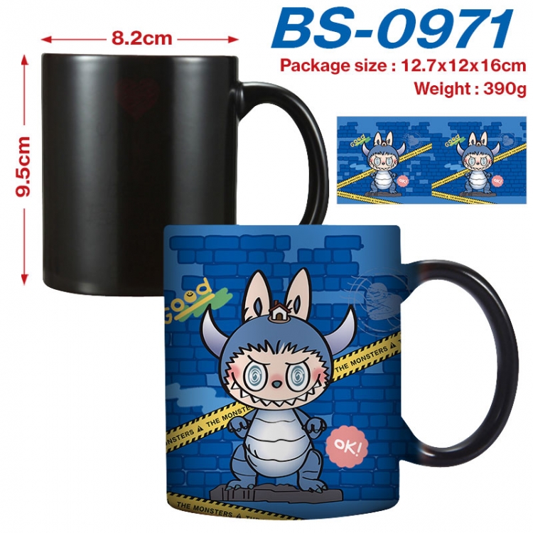 Labubu Anime high-temperature color-changing printing ceramic mug 400ml BS-0971