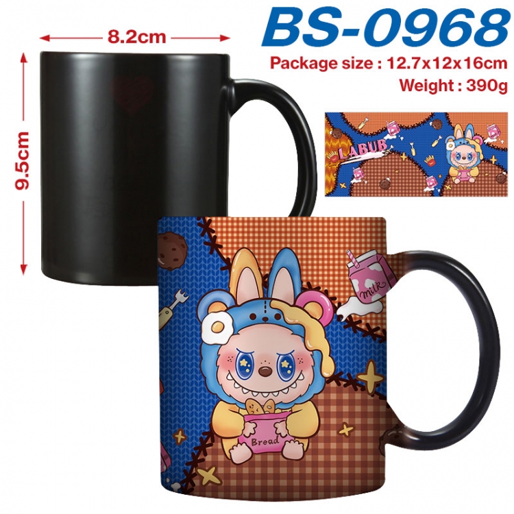 Labubu Anime high-temperature color-changing printing ceramic mug 400ml BS-0968