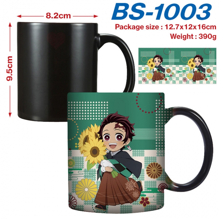 Demon Slayer Kimets  Anime high-temperature color-changing printing ceramic mug 400ml  BS-1003
