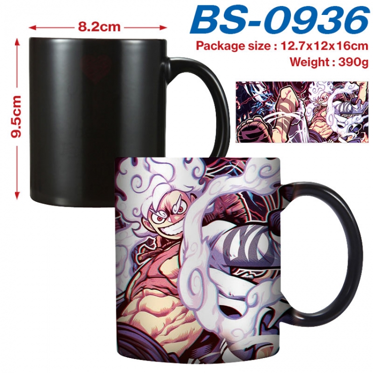One Piece  Anime high-temperature color-changing printing ceramic mug 400ml BS-0936