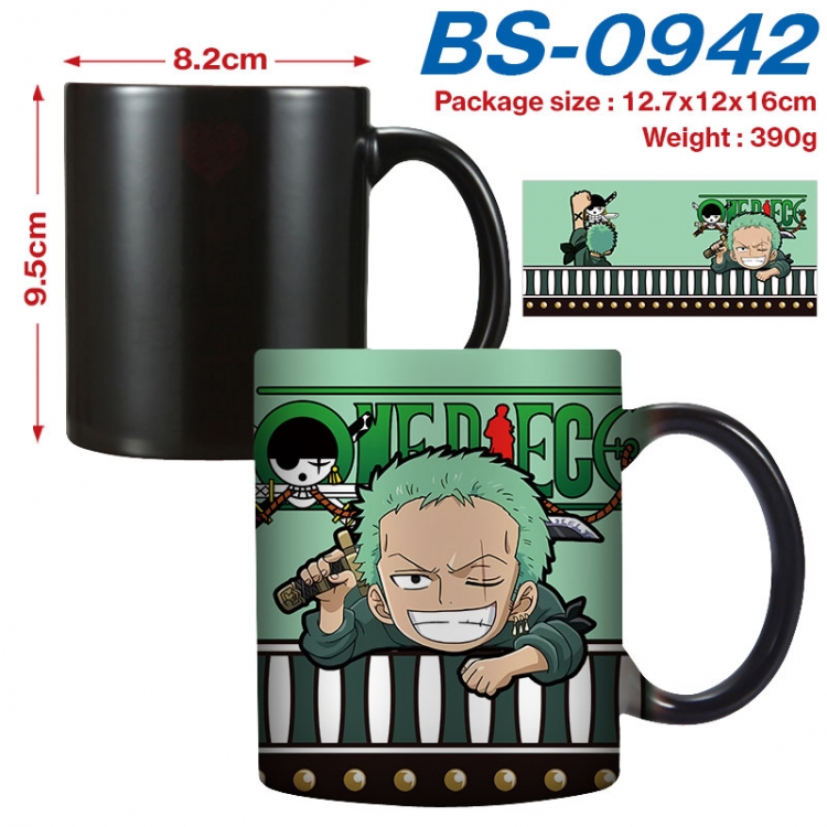 One Piece  Anime high-temperature color-changing printing ceramic mug 400ml BS-0942