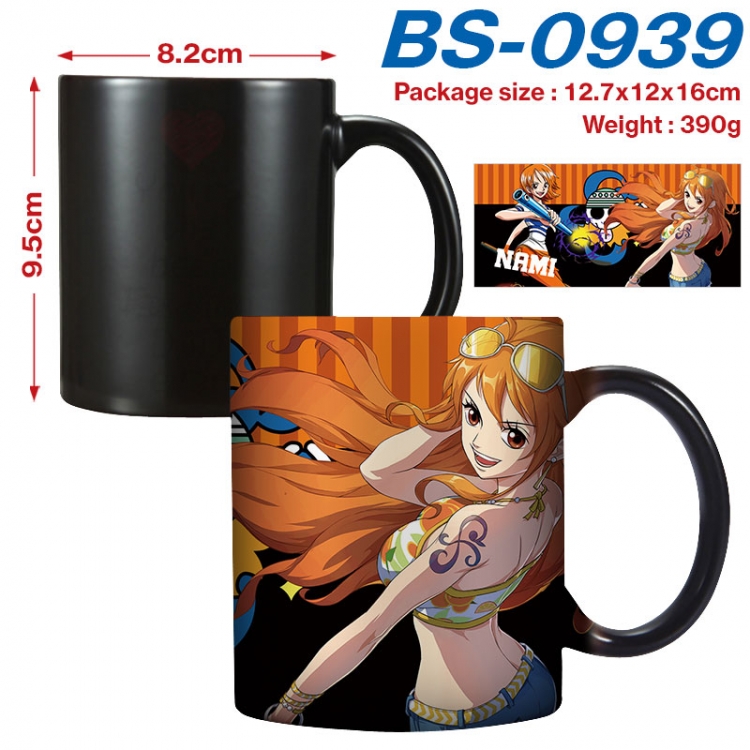 One Piece  Anime high-temperature color-changing printing ceramic mug 400ml BS-0939