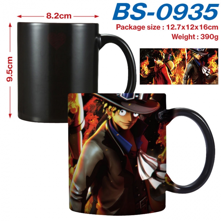 One Piece  Anime high-temperature color-changing printing ceramic mug 400ml BS-0935