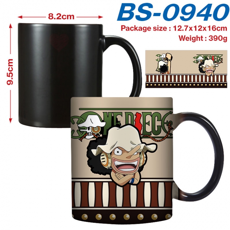 One Piece  Anime high-temperature color-changing printing ceramic mug 400ml BS-0940