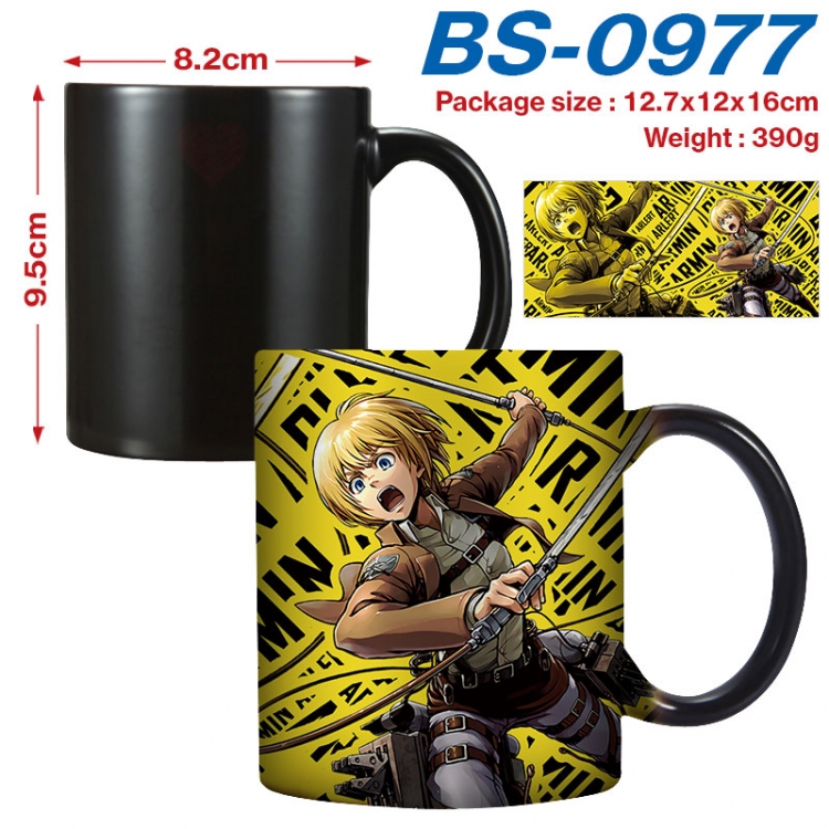 Shingeki no Kyojin  Anime high-temperature color-changing printing ceramic mug 400ml BS-0977