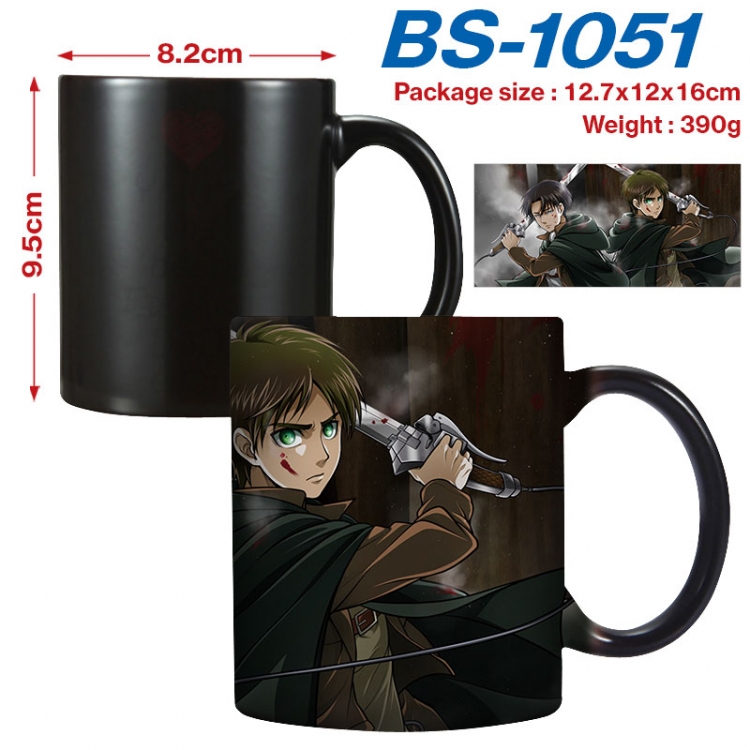 Shingeki no Kyojin  Anime high-temperature color-changing printing ceramic mug 400ml BS-1051