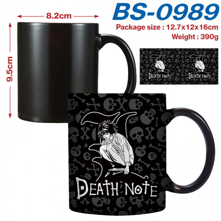 Death note  Anime high-temperature color-changing printing ceramic mug 400ml BS-0989
