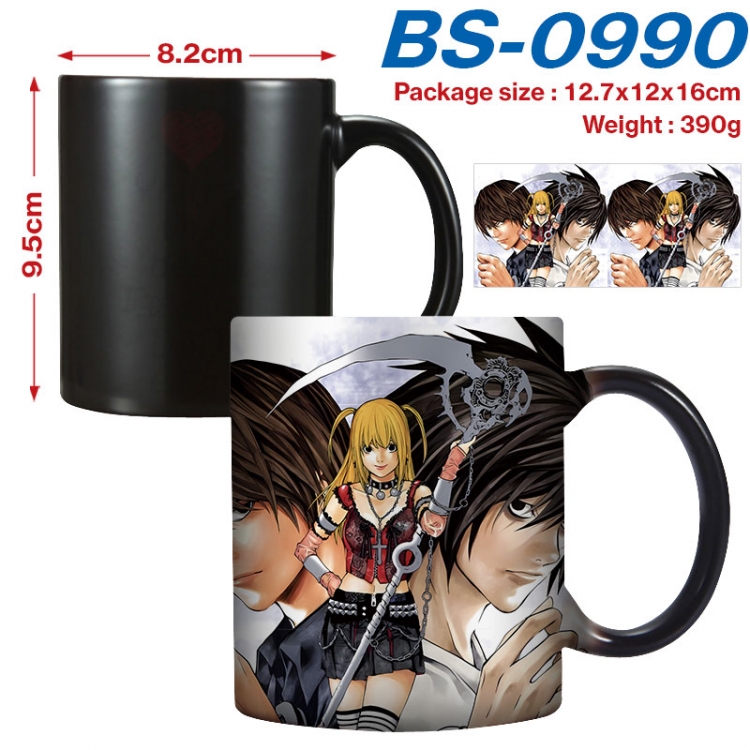 Death note  Anime high-temperature color-changing printing ceramic mug 400ml  BS-0990