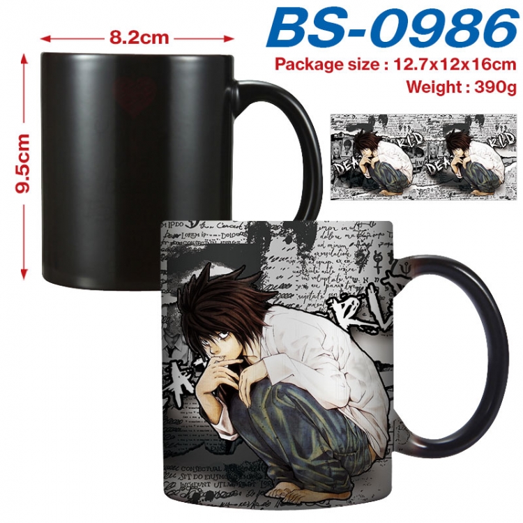 Death note  Anime high-temperature color-changing printing ceramic mug 400ml BS-0986