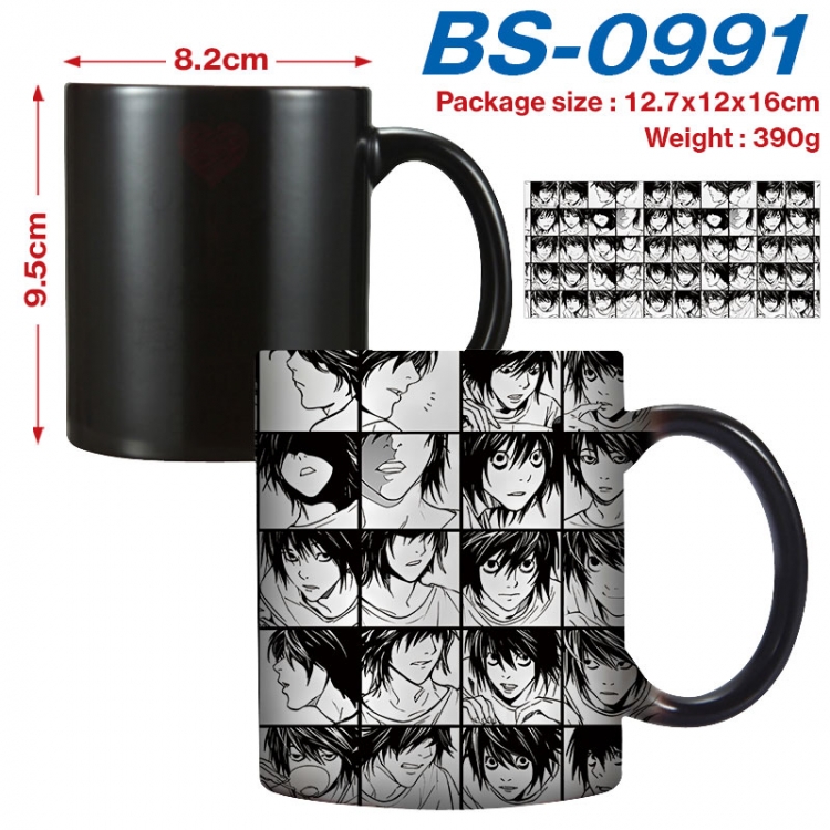 Death note  Anime high-temperature color-changing printing ceramic mug 400ml BS-0991