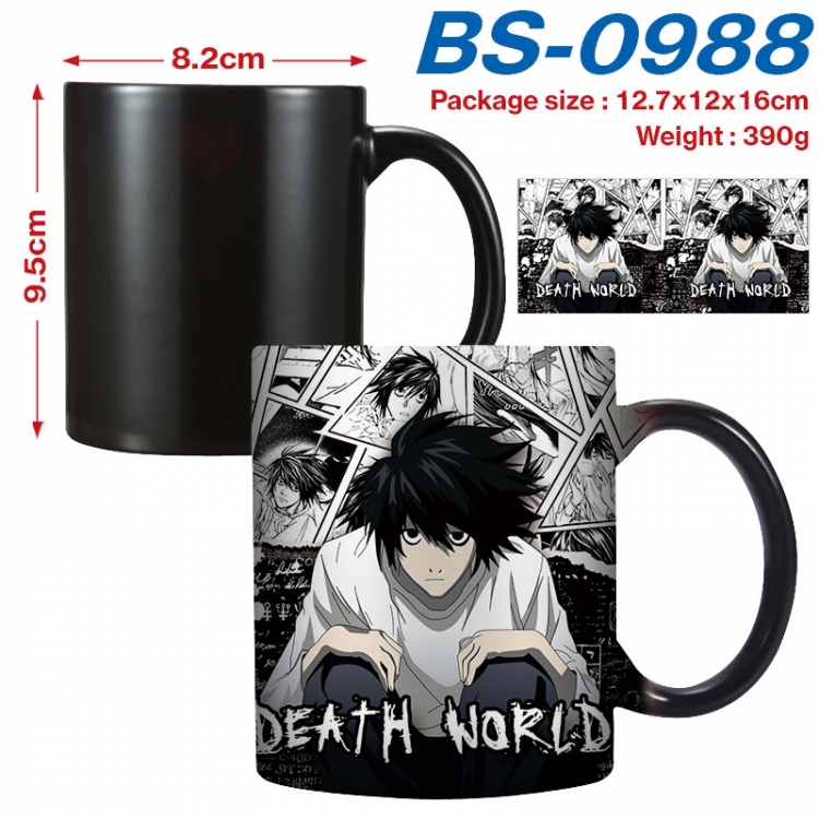 Death note  Anime high-temperature color-changing printing ceramic mug 400ml BS-0988