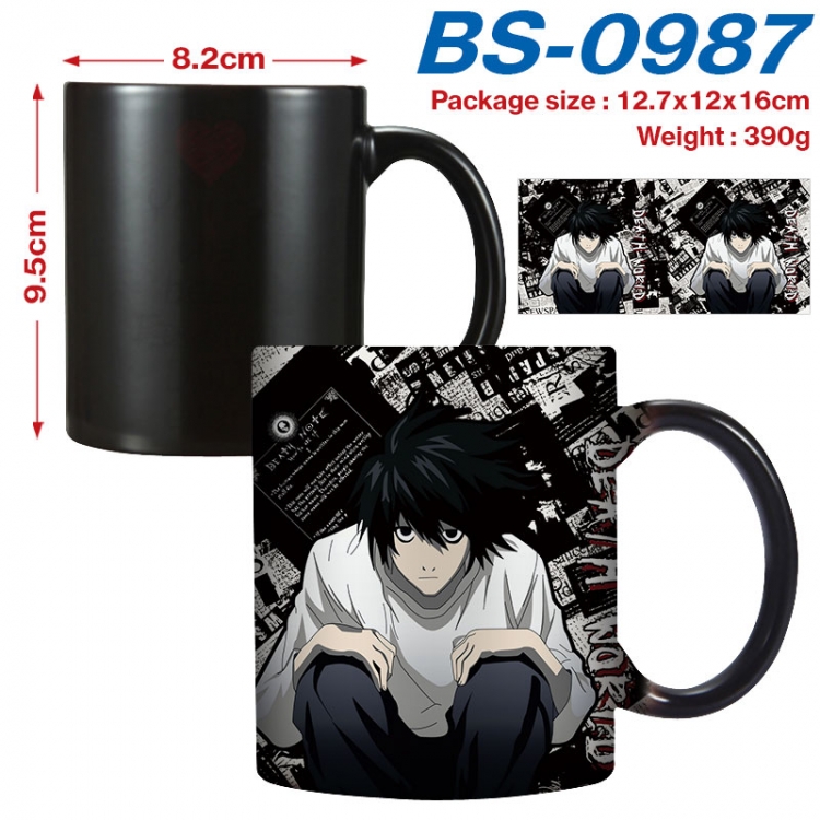 Death note Anime high-temperature color-changing printing ceramic mug 400ml BS-0987