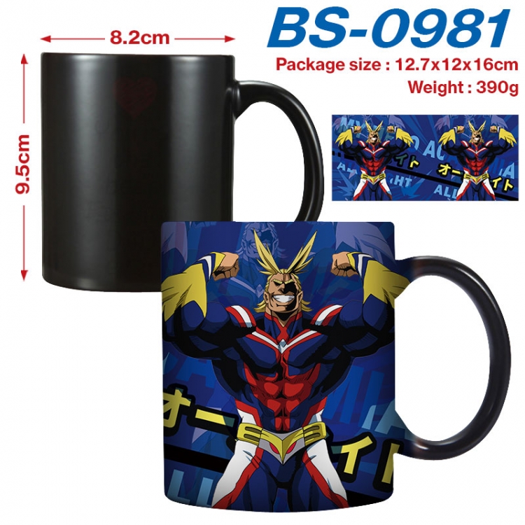 My Hero Academia Anime high-temperature color-changing printing ceramic mug 400ml BS-0981
