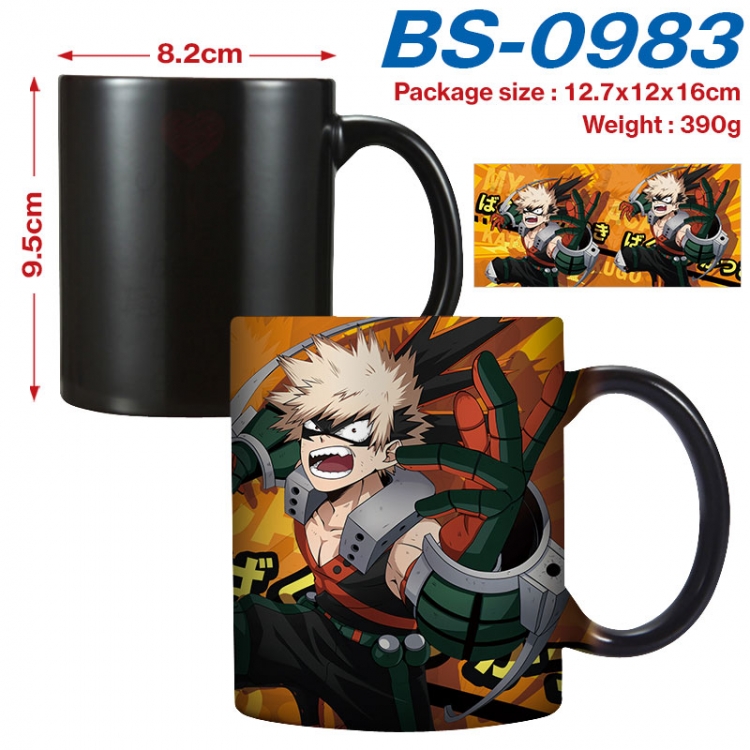 My Hero Academia Anime high-temperature color-changing printing ceramic mug 400ml  BS-0983